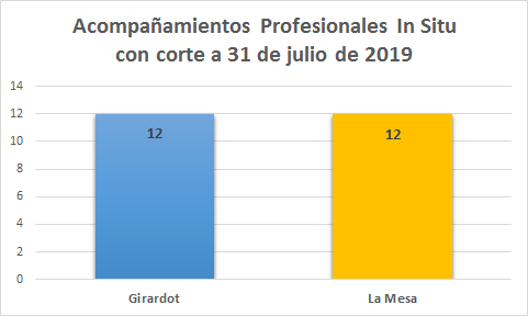 Seguimientos realizados a 31 de Julio de 2019.
